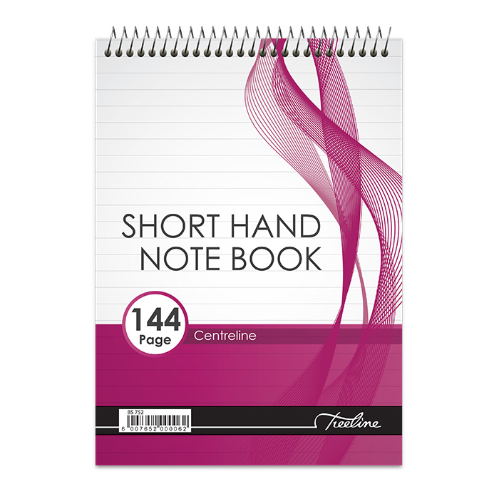 Treeline Short Hand Notebook Feint With Centreline 144pg