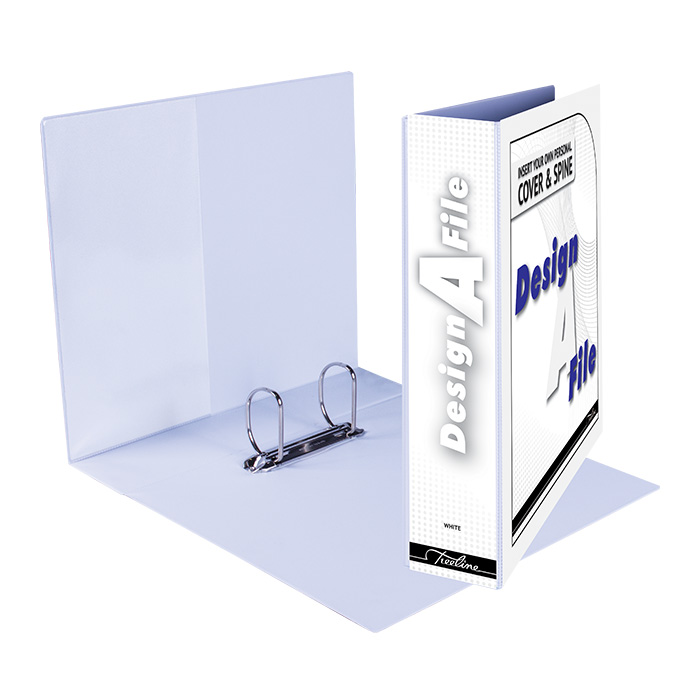 Treeline Design-A-File A4 2 D Ring 50mm White