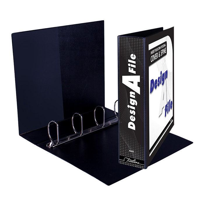 Treeline Design-A-File A4 40mm Mini Lever Arch File Blue