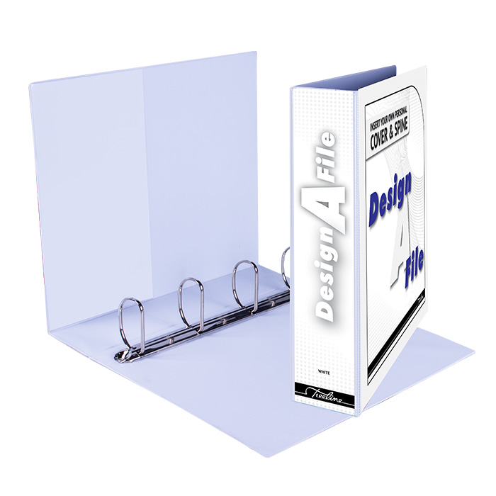 Treeline Design-A-File A4 4D Ring 40mm Black