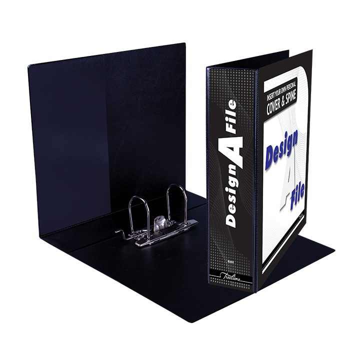 Design-A-File A4 70mm Lever Arch File – Black