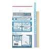Blue Transparent Index Press Tabs – 5 Strips per Pack Blue Transparent Index Press Tabs – 5 Strips per Pack