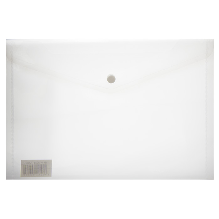 Treeline Carry Folder A4 PVC Clear with Stud
