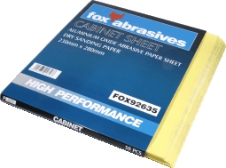 FOX Sand Paper P180 Grit (Cabinet Paper) 50 Sheets