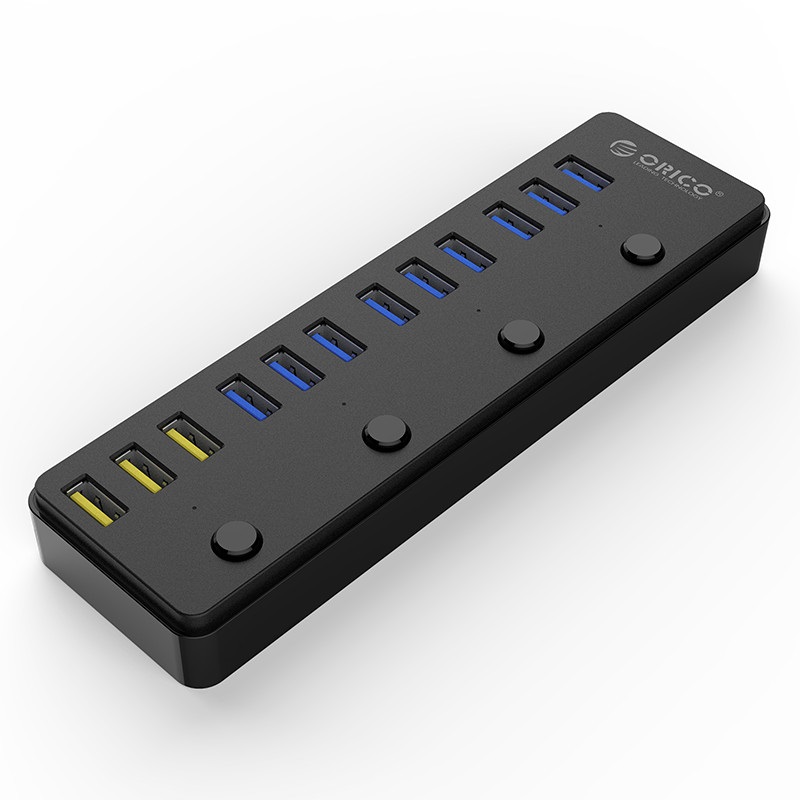 Orico 12 Port USB3.0 Hub – Black