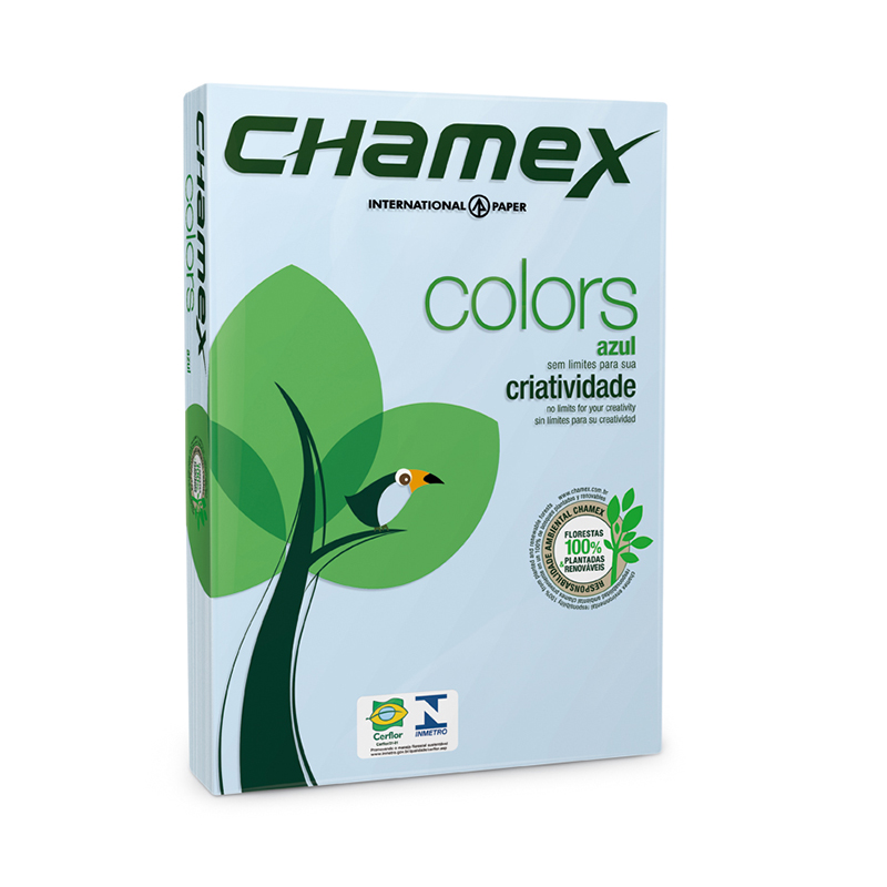 Chamex: A4 Tinted Colour Paper – Blue – Ream (500 Sheets)