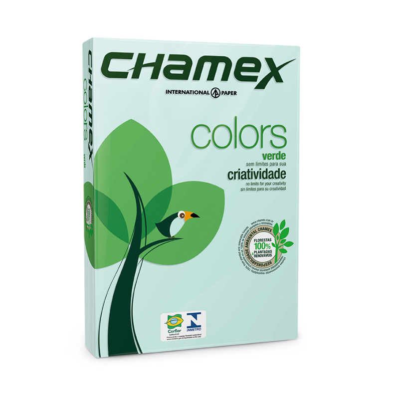 Chamex: A4 Tinted Colour Paper Ream – Green (500 Sheets)