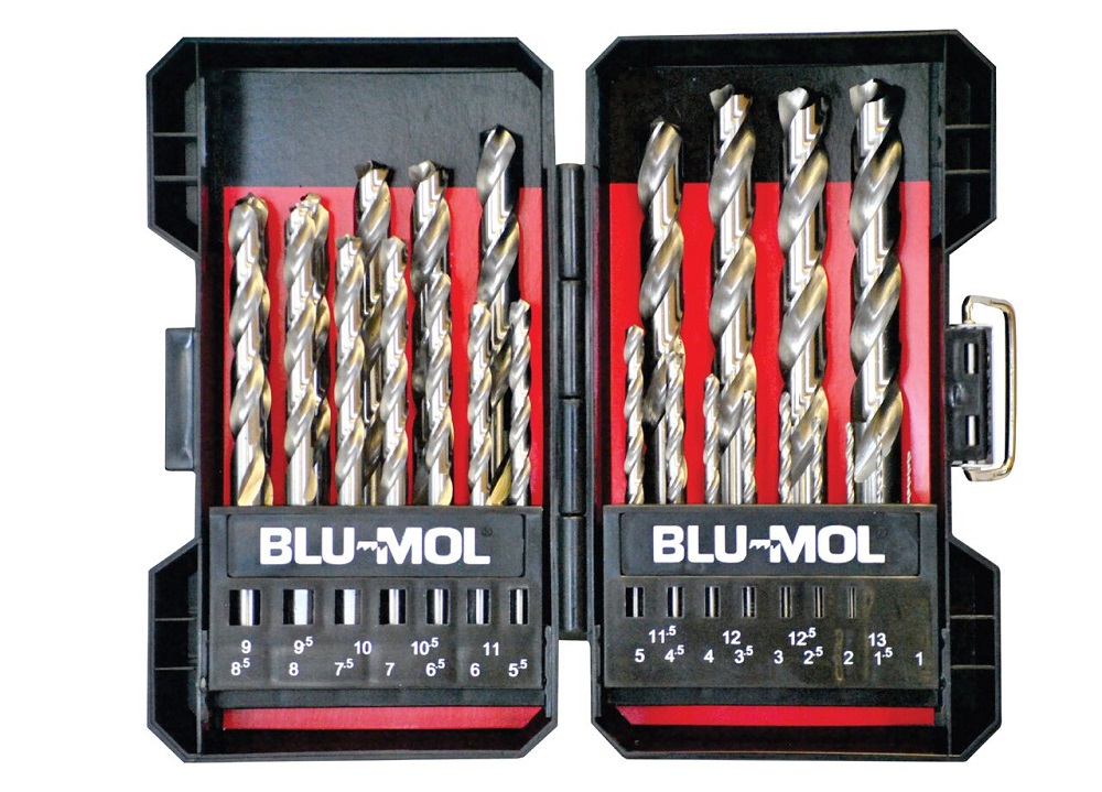 Blu-Mol Xtreme – High-Speed Steel Drill Bit – Set of 25