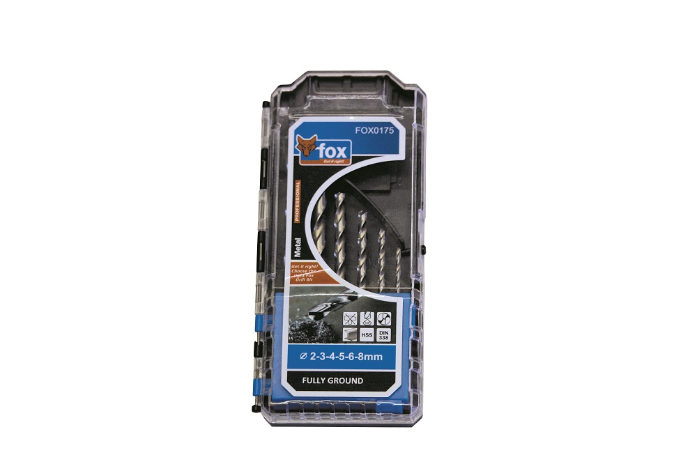 Fox Tools – High-Speed Steel Drill Bit – Set of 6