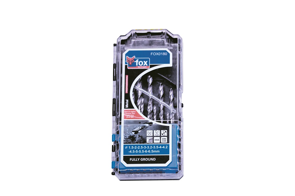 Fox Tools – High-Speed Steel Drill Bit – Set of 13