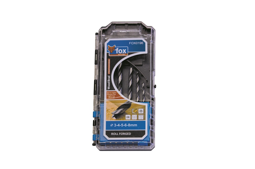 Fox Tools – Wood Drill Bit – Set of 5