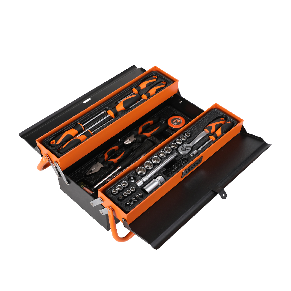 Kendo – 70 Piece Complete Tool Set – Including 3 Tier Cantilever Toolbox