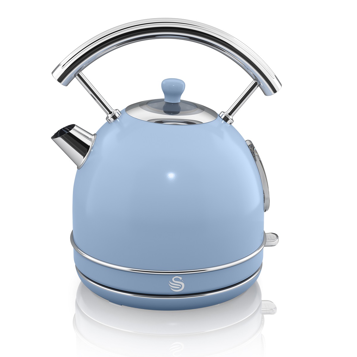 Swan – 1.7 Litre Cordless Retro Dome Kettle – Blue