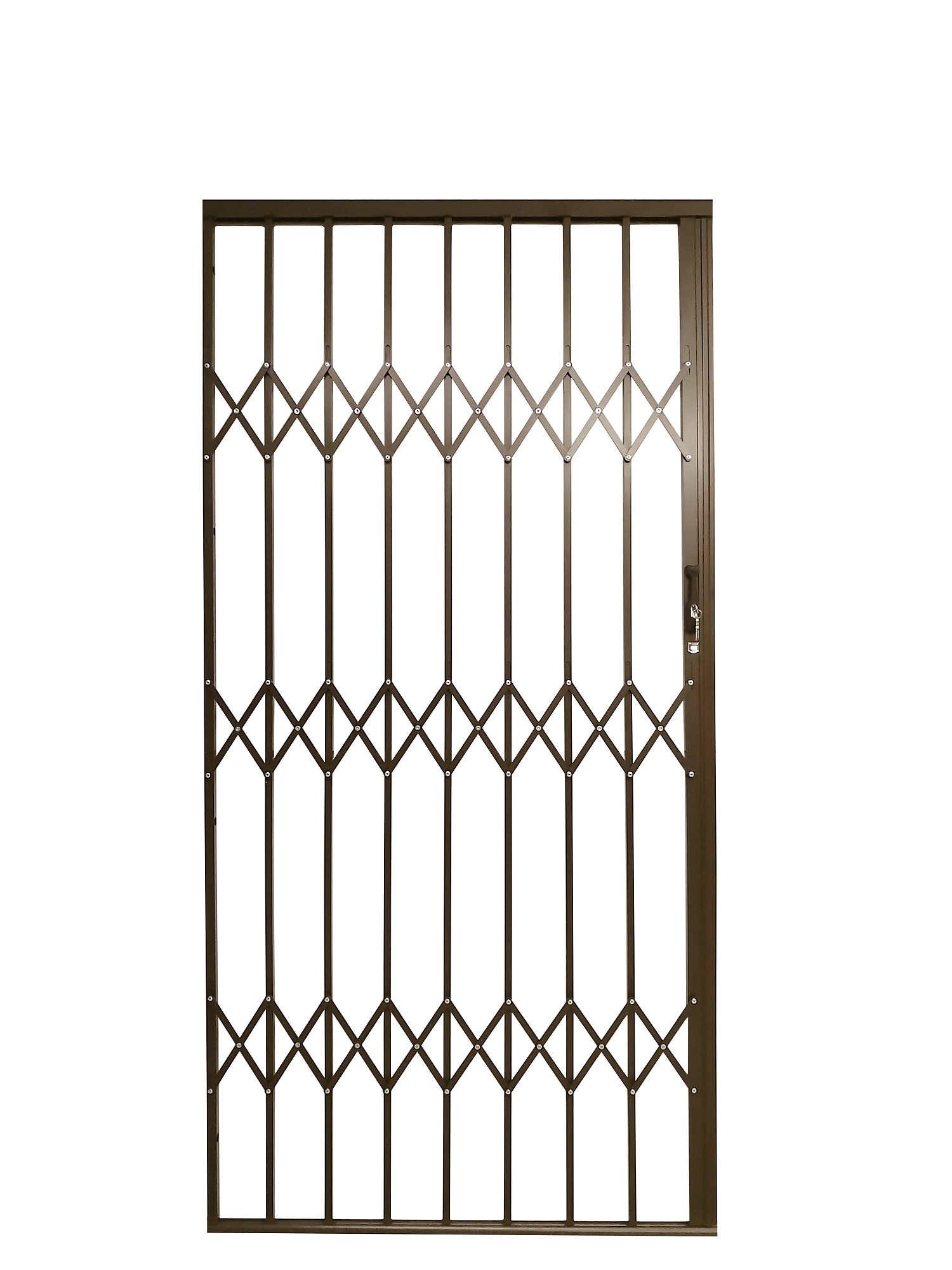 Armourdoor Alu Trellis Security Gate (1m x 2.1m) – Bronze