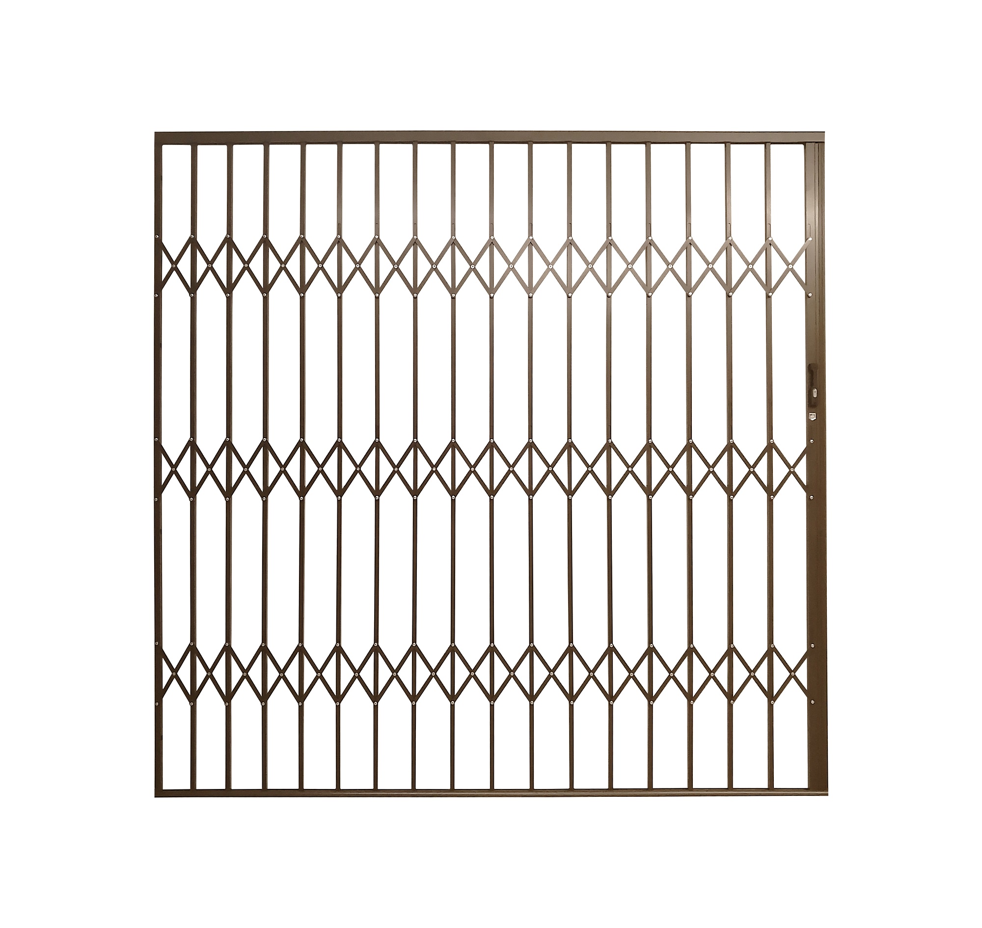 Armourdoor Alu Trellis 2.4m x 2.1m Security Gate – Bronze
