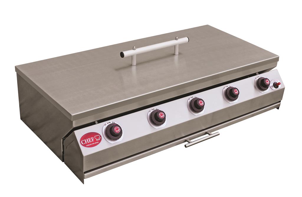 CHEF Slimline Built-in 5 Burner Gas Braai
