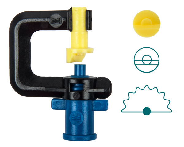 Rainjet 180D Micro Mister Head 1.3mm – Yellow