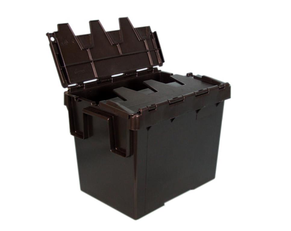 MPact Black Crate with Lid – 26L (400 x 297 x 315mm)