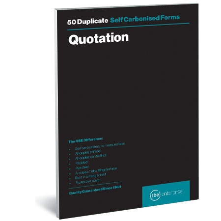RBE: Duplicate Book Quotation Pad – 50 Sets – A4