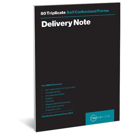 RBE: Triplicate Book Delivery Note – A5