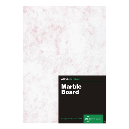 RBE: Project Board 160gsm – Marble – Pink – A4