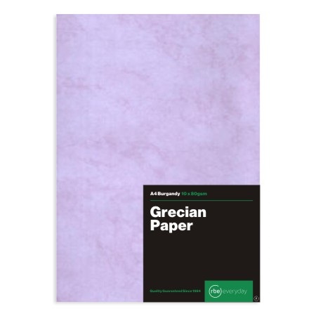 RBE: Grecian Paper – Burgundy – 100 Sheets – A4