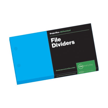 RBE: Bright Blue Board Dividers – 50 Sheets