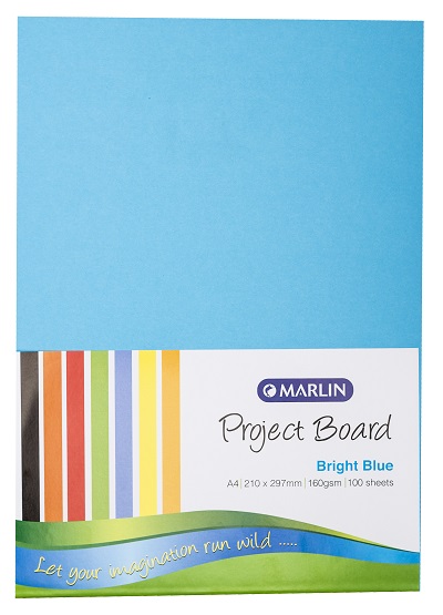 Marlin: Project Boards A4 100’s – Bright Blue