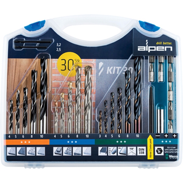 Alpen – Drill And Screwdriver Set – Set of 30