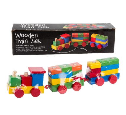 Wooden Educational Train Set