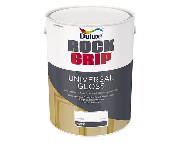Dulux Universal Gloss Rockgrip Paint – White (5L)