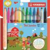 Stabilo Trio Jumbo Extra-Thick Fibre-Tip Pen – Assorted Box of 12 Stabilo Trio Jumbo Extra-Thick Fibre-Tip Pen – Assorted Box of 12