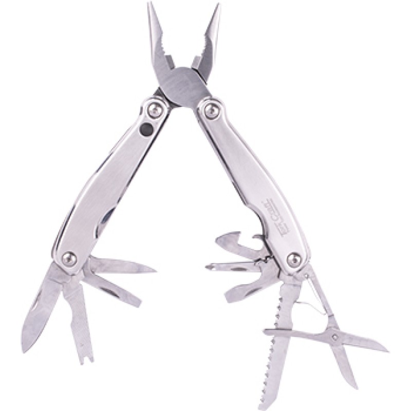 Tork Craft Multitool LED Light and Nylon Pouch – Silver