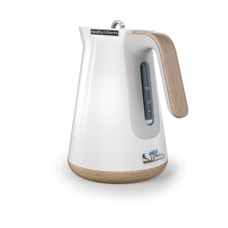 Morphy Richards – 1.5 Litre 2200W Cordless Stainless Steel Kettle – White