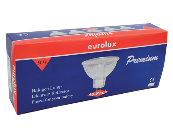 Eurolux Mr16 Halogen Lamp – 50W 10 Pack