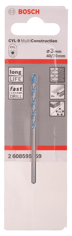 Bosch – 2.8mm Cyl-9 Multi Construction Drill Bit