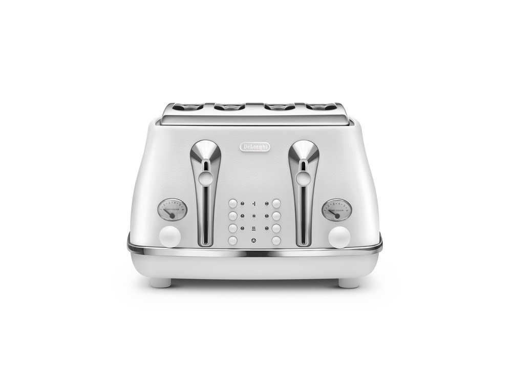 Delonghi – Icona Elements 4 Slice Toaster – White