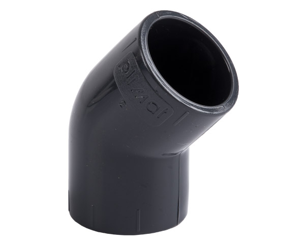 Bulk Pack x 5 ERA 45Degree Solvent Elbow – 75mm
