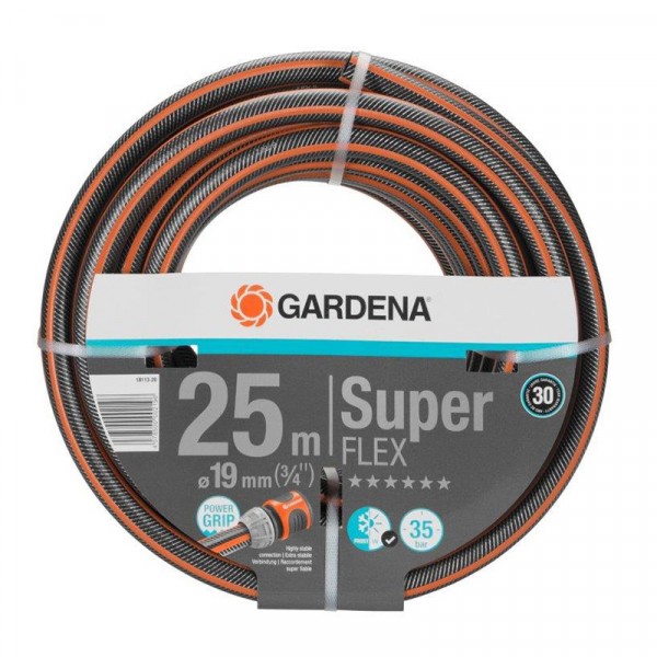GARDENA Premium SuperFLEX Hose 19 mm ( “) x 25 metres