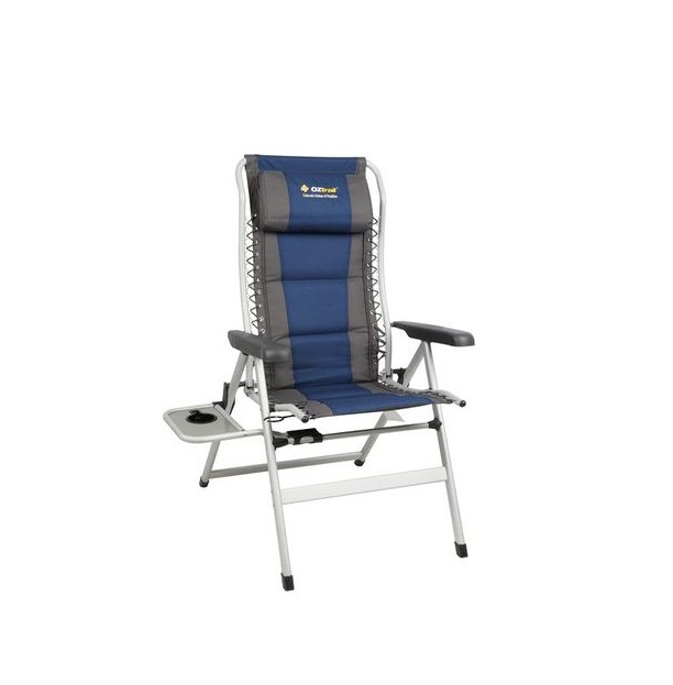 Oztrail Cascade 8 Position Arm Chair & Sidetable – Parent