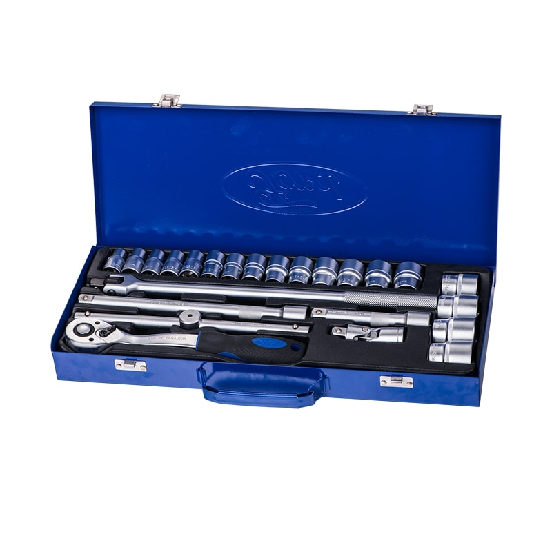 Ford Tools Ratchet & Socket Set 1/2″ Drive – 24 Piece