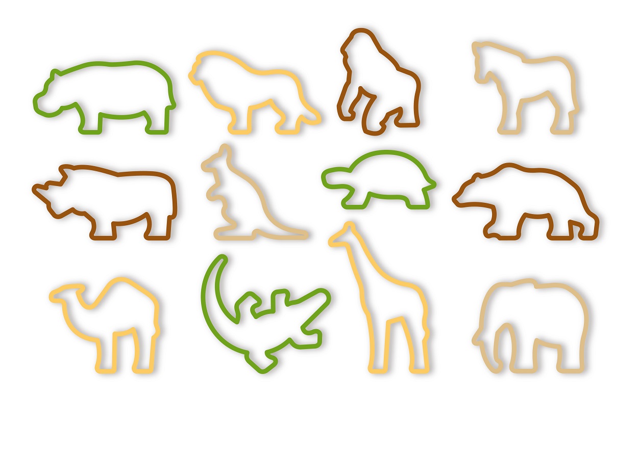 Tescoma – Cookie Cutters Zoo – Set of 12