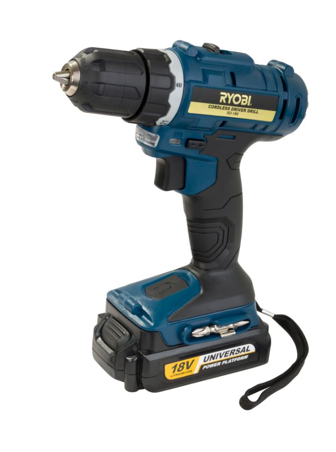Ryobi 18V Li-Ion Cordless Driver Drill incl charger & battery COMBO