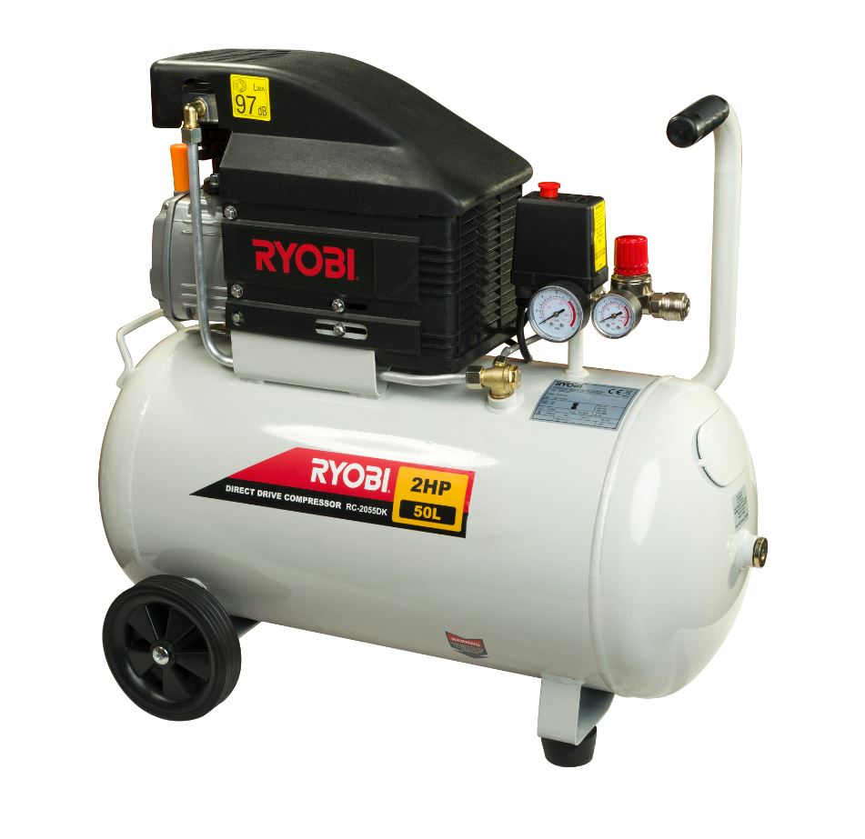 Ryobi – 50 Litre Direct Drive Compressor – 2HP