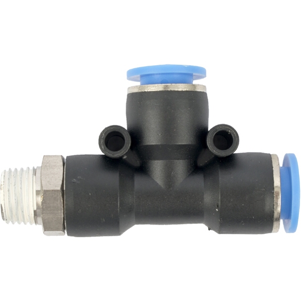 Aircraft Pu Hose Fitting Tee 10mm x 10mm x 1/4″M