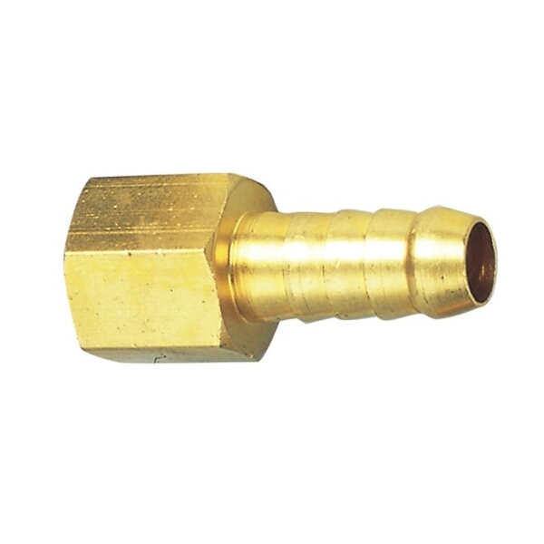 Aircraft Hose Tail Connector Brass 1/4F X 10mm