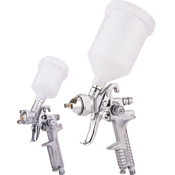 Aircraft Spray Gun Kit Sg H827 & Sg H2000 Combo With Polished Body Hvlp