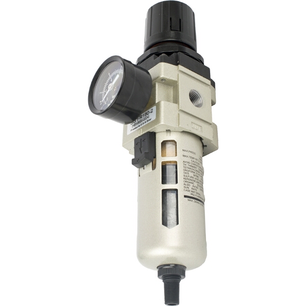 Aircraft Filter / Regulator 1/4″ In Line With Auto Drain