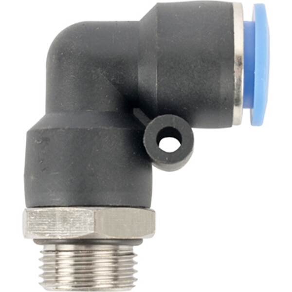 Aircraft Elbow W/O-Ring 12mm-3/8 M Pu Hose Fitting