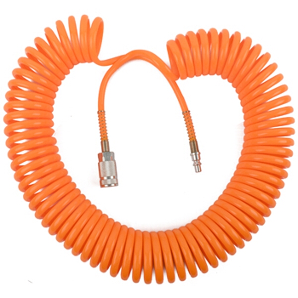 Aircraft Spiral Hose 15Mx8mm W/Aro Quick Coupler